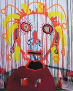 PAUL KOSTABI / FIGURATIE / KLEURGICLEE / 61x52cm / SIG, Antiek en Kunst, Ophalen of Verzenden