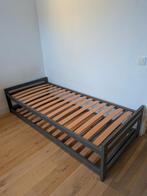 Lit enfant 90 X 200 gigogne en métal + 2 matelas, Maison & Meubles, Enlèvement, Gris, Métal