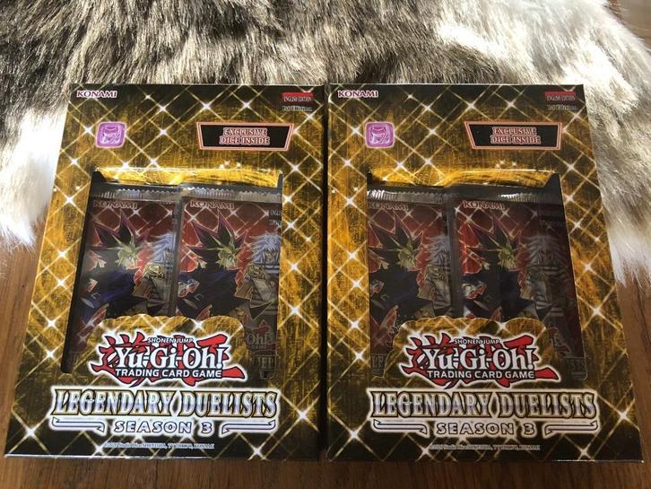 2 sealed Yu-Gi-Oh! Legendary Duelists boxes season 3, Hobby en Vrije tijd, Verzamelkaartspellen | Yu-gi-Oh!, Nieuw, Boosterbox