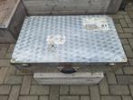 Oude Franse aluminium vliegtuig koffer, Handtassen en Accessoires, Koffers, Ophalen, Gebruikt