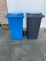 2 afval containers 240l, Ophalen, Kunststof, Gebruikt, 40 liter of meer