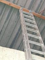 Lange uitschuifbare ladder, Ophalen, Zo goed als nieuw, Ladder, Opvouwbaar of Inschuifbaar