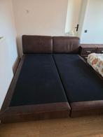 boxspring bed 180 x 200 met bijhorende nachtkastjes, Huis en Inrichting, Ophalen, Gebruikt, Bruin, Tweepersoons