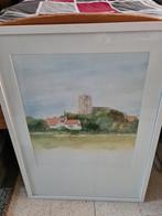 Aquarel Oostkerke, Ophalen of Verzenden, Zo goed als nieuw