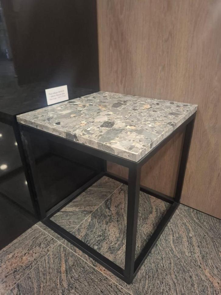 Table Breccia Viola, Huis en Inrichting, Tafels | Salontafels, Nieuw, Minder dan 50 cm, Vierkant, Ophalen of Verzenden