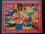 Disney Bilderbaukasten Holzwürfel houten puzzel blokkendoos, Ophalen of Verzenden, Gebruikt