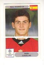 Panini Champions League Real Madrid Iker Casillas 2000 2001, Verzenden, Zo goed als nieuw, Poster, Plaatje of Sticker