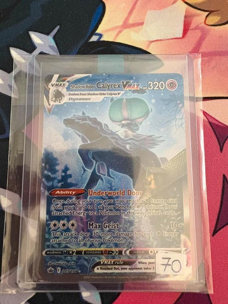 Shadow Rider Calyrex VMAX 205/198 - Chilling Reign - Pokémon, Hobby en Vrije tijd, Verzamelkaartspellen | Pokémon, Zo goed als nieuw