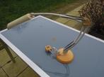 vintage bureaulamp tafellamp werklamp met scharnierarm wit, Antiek en Kunst, Ophalen
