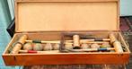 Antieke houten croquet set. Voor 8 spelers. Compleet., Ophalen
