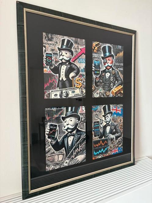 Monopoly Trader Art – Forex Edition, Huis en Inrichting, Woonaccessoires | Schilderijen, Tekeningen en Foto's, Zo goed als nieuw