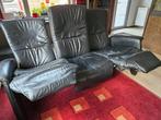 Lederen relax 3-zit, Huis en Inrichting, Zetels | Zetels, Ophalen, Gebruikt, Minder dan 75 cm, 150 tot 200 cm