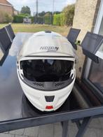 Witte maat Large Nolan integrale helm met zonnescherm, Motoren, Kleding | Motorhelmen, Ophalen, Nolan