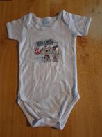 Body Kruidvat blanc à manch. court. avec impr. marine t. 86, Garçon ou Fille, Enlèvement ou Envoi, Kruidvat, Comme neuf