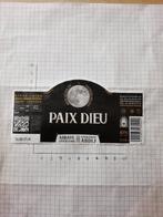 Bieretiket Paix Dieu, Ophalen of Verzenden, Gebruikt