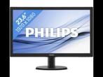 Philips 243V 24" LED display ( hdmi dvi vga geluid ), Computers en Software, Monitoren, Ophalen, VGA, 23,6, Phillips