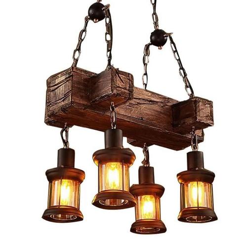 Industrieel 4 plafond lampen, Huis en Inrichting, Lampen | Plafondlampen
