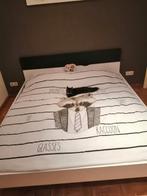 Tweepersoonsbed 180x200cm, inclusief lattenbodem, Huis en Inrichting, Slaapkamer | Complete slaapkamers, Ophalen, Zo goed als nieuw