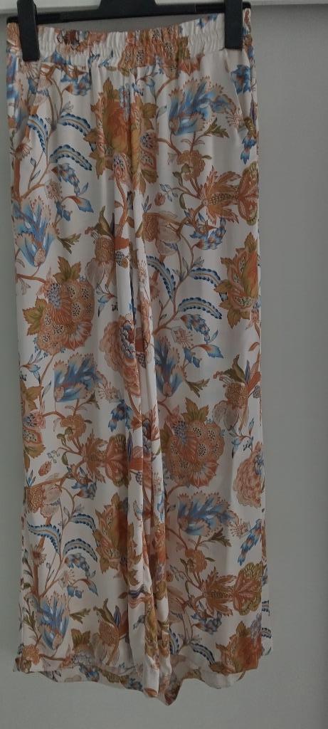 50% korting op alles/fleurige broek More & More, Kleding | Dames, Broeken en Pantalons, Zo goed als nieuw, Maat 36 (S), Overige kleuren