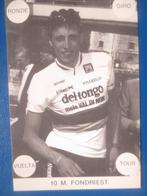 wielerkaart 1989 team del tongo wk maurizio fondriest, Verzenden, Zo goed als nieuw