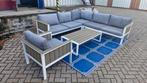 Mooie aluminium loungeset inclusief kussens, Tuin en Terras, Ophalen of Verzenden, Gebruikt, Aluminium, Loungeset