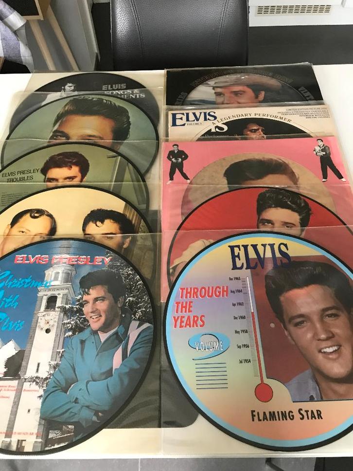 10 disques illustrés d'Elvis Presley, CD & DVD, Vinyles | Rock, Utilisé, Rock and Roll, 12 pouces, Enlèvement