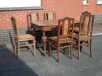antieke tafel met 6 stoelen, Enlèvement ou Envoi