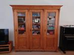 vitrinekast / boekenkast, Huis en Inrichting, Kasten | Vitrinekasten, Ophalen, Gebruikt, 200 cm of meer, 200 cm of meer