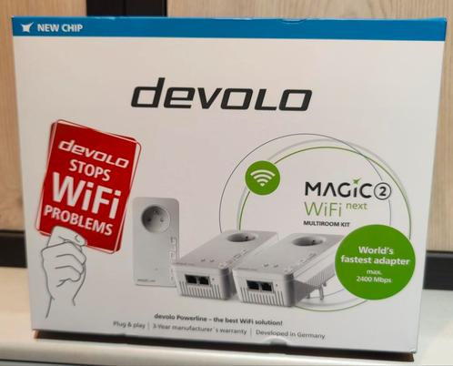 Devolo Magic 2 WiFi Next-set voor meerdere kamers, Computers en Software, Netwerk switches, Zo goed als nieuw, Ophalen of Verzenden