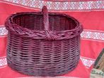 Rieten mand, Huis en Inrichting, Woonaccessoires | Schalen en Manden, Ophalen, Zo goed als nieuw, Mand
