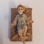 Antiek Kindje Jezus in was kribbe kerststal kerstfiguur oud, Ophalen of Verzenden, Gebruikt