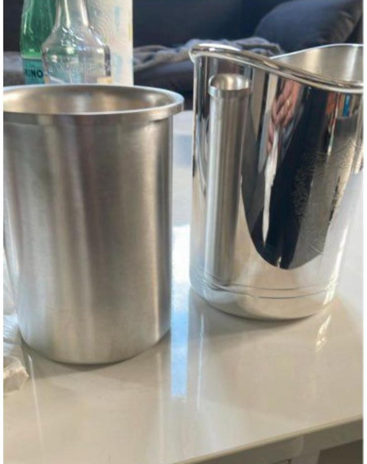 Maison Christlofe Dom Perignon zilveren champagne-emmer, Antiek en Kunst, Antiek | Zilver en Goud, Zilver, Ophalen of Verzenden