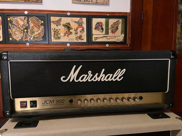 Marshall jcm 900 Hi Gain Dual Reverb 50 watt, Musique & Instruments, Amplis | Basse & Guitare, Utilisé, 50 à 100 watts, Enlèvement