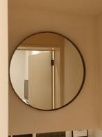 Ronde spiegel, metalen rand, Huis en Inrichting, Woonaccessoires | Spiegels, Ophalen, Minder dan 50 cm, Gebruikt, Rond