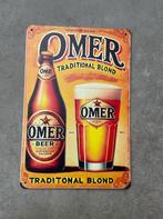 Plakkaat / bier bord omer 20x30cm, Verzamelen, Biermerken, Ophalen, Zo goed als nieuw, Reclamebord, Plaat of Schild, Overige merken