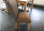 Eettafel en 4 stoelen, Huis en Inrichting, Ophalen, Teakhout, Zo goed als nieuw, Vier personen