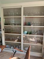 Armoire vitrine en blanc, Huis en Inrichting, Ophalen, Zo goed als nieuw, 200 cm of meer, 25 tot 50 cm