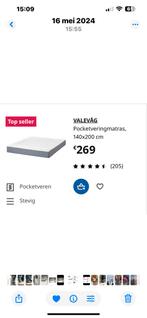 Matras twijfelaar ideaal voor op kot, Huis en Inrichting, Ophalen, Zo goed als nieuw, Twijfelaar, Matras