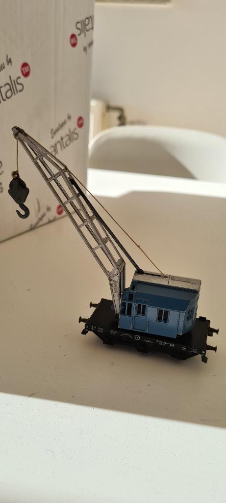 Märklin, Kranwagen blau, Hobby en Vrije tijd, Modeltreinen | H0, Märklin, Ophalen of Verzenden