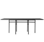 SNAREGADE Table à manger 95x200 cm - chêne noir - Designer, Métal, Rectangulaire, 50 à 100 cm, Enlèvement