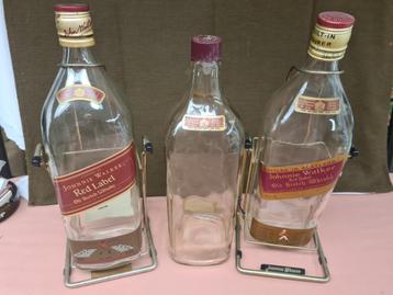 3x Lege Johnnie walker Whiskyfles  beschikbaar voor biedingen