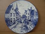 Assiette bleu de Delft Royal Delfts travailleur de la route, Antiquités & Art, Enlèvement ou Envoi