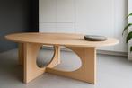 Design eettafel fineer eik, Ophalen, 100 tot 150 cm, Eikenhout, 200 cm of meer