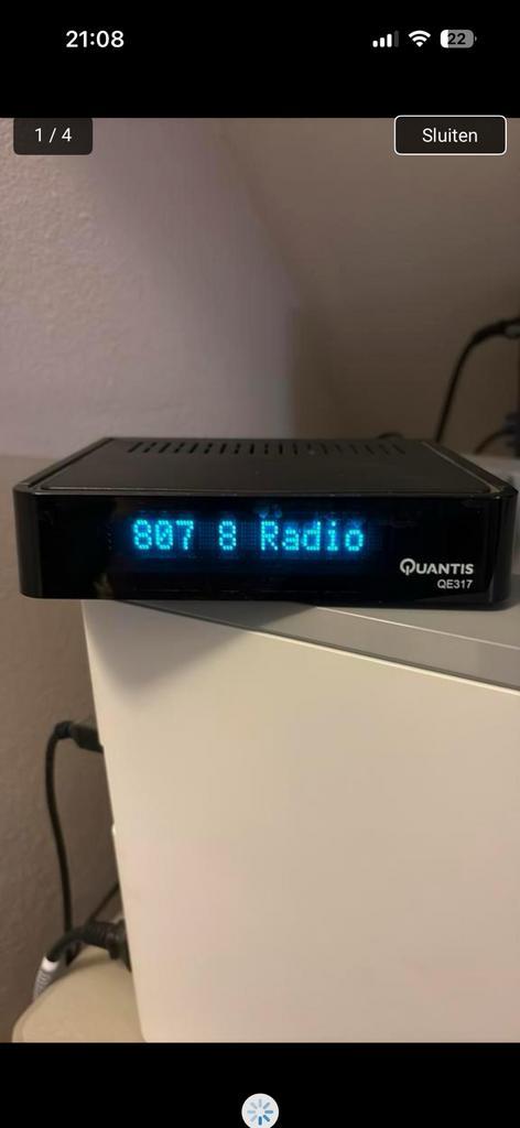 Quantis QE317 DVB-C radiotuner, Audio, Tv en Foto, Radio's, Zo goed als nieuw, Ophalen