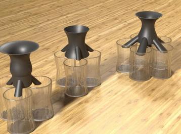 3D-geprinte shotverdeler beschikbaar voor biedingen