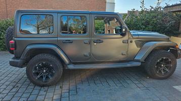 Jeep wrangler 2.2 - 2019 zwart mat, Auto's, Jeep, Zwart, Zwart, Particulier, Wrangler