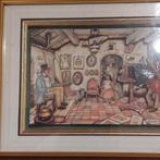 Anton piek print in lijst vintage jaren 80 27x23cmm, Antiek en Kunst, Ophalen of Verzenden