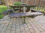 Tuintafel 1,15m x 1,15m, massief geïmpregneerd hout, Jardin & Terrasse, Tables de pique-nique, Bois, Enlèvement, Utilisé