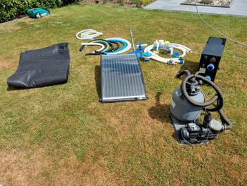 Pomp,zandfilter, warmtepomp, solar paneel en toebehoren beschikbaar voor biedingen