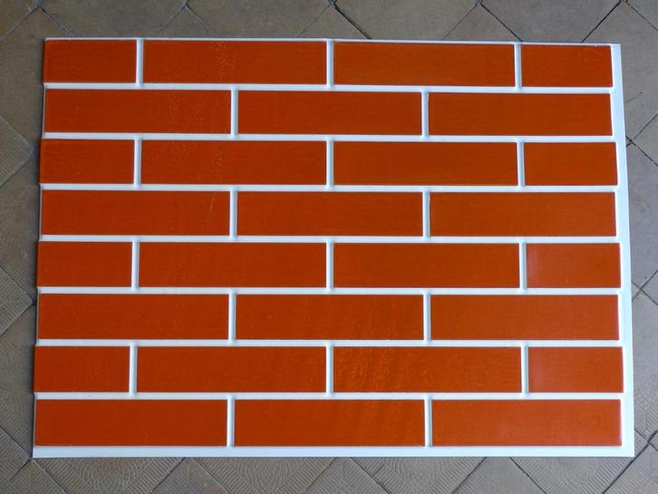 plastieken plaat met muur imitatie - voor bekleding/ decor, Doe-het-zelf en Bouw, Platen en Panelen, Nieuw, Overige materialen